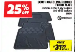 Autobarn South carolina rubber floor mats offer