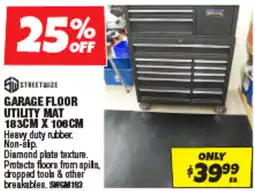 Autobarn Garage floor utility mat 183cm x 106cm offer