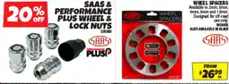 Autobarn Saas & performance plus wheel & lock nuts offer