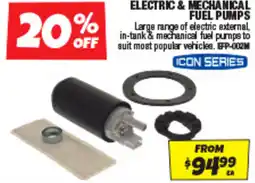 Autobarn Electric & mechanical fuel pumps offer