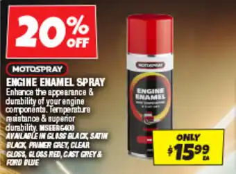 Autobarn Engine enamel spray offer