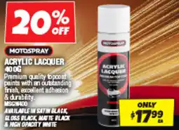 Autobarn Acrylic lacquer offer