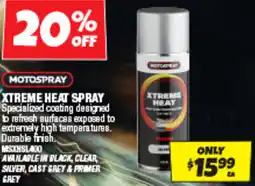 Autobarn Xtreme heat spray offer