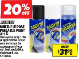Autobarn MULTI-PURPOSE PEELABLE PAINT offer