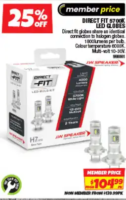 Autobarn Direct fit 57ook led globes offer