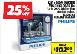 Autobarn 12v +200% racing vision globes h4 offer