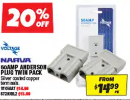 Autobarn 50AMP ANDERSON PLUG TWIN PACk offer