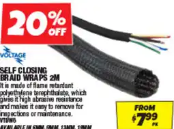 Autobarn Self closing braid wraps 2m offer