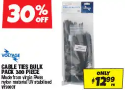 Autobarn Cable ties bulk pack 300 piece offer