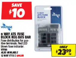 Autobarn 6 way ats fuse block neg bus bar offer