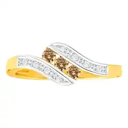 Shiels Australian Diamond 9ct Yellow Gold Diamond Trilogy Ring offer