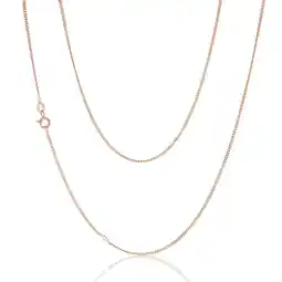 Shiels 9ct Rose Gold 40 Gauge Curb 46cm Chain offer