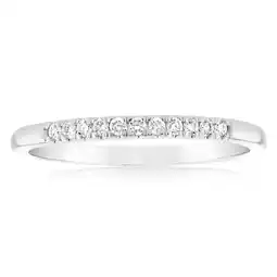 Shiels Luminesce Lab Grown Diamond 10-14pt Eternity Ring in 9ct White Gold offer