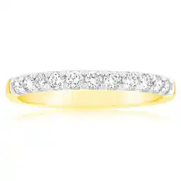 Shiels Luminesce Lab Grown 1/3 Carat Diamond Eternity Ring in 9ct Yellow Gold offer