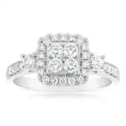 Shiels Luminesce Lab Grown 0.65 Carat Diamond Ring in 9ct White Gold offer