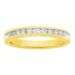 Shiels 9ct Yellow Gold 1/3 Carat Diamond Ring with 11 Brilliant Diamonds offer