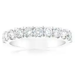 Shiels Luminesce Lab Grown 1 Carat Diamond Eternity Ring in Sterling Silver offer