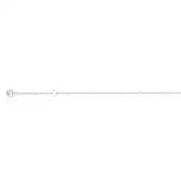 Shiels 9ct White Gold Singapore with White Cubic Zirconia Heart Charm 27cm Anklet offer