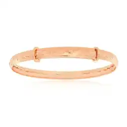 Shiels 9ct Rose Gold D Shaped Baby Bangle offer