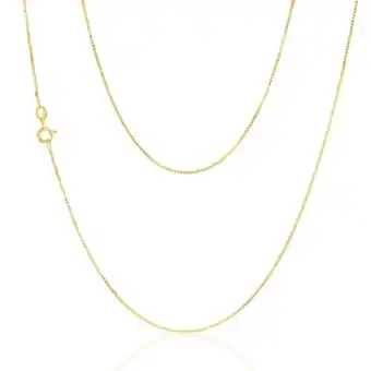 Shiels 9ct Yellow Solid Gold 15 Gauge 46cm Chain offer