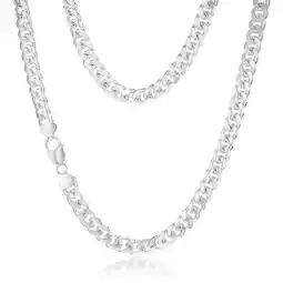 Shiels Sterling Silver Curb 280 Gauge 55cm Chain offer