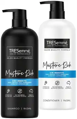 IGA TRESemmé Shampoo or Conditioner 940mL Selected Varieties offer