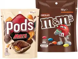 IGA M&M’s 130‑180g, Pods 160g or Maltesers 120‑140g Share Pack Selected Varieties offer