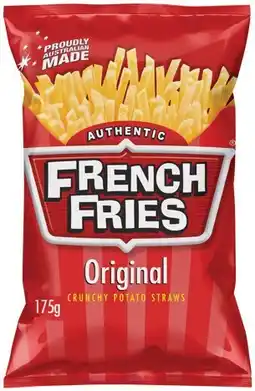 IGA French Fries or Samboy Potato Chips 175g Selected Varieties offer
