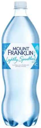 IGA Mount Franklin Lightly Sparkling Water 1.25 Litre Selected Varieties offer