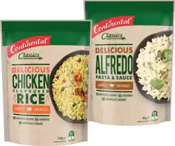 IGA Continental Pasta & Sauce 85β105g or Rice 115β125g Selected Varieties offer