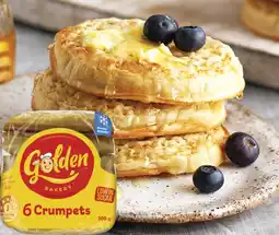 IGA Golden Crumpet Rounds 6 Pack Selected Varieties offer