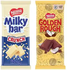 IGA NEW Nestlé Chocolate Block 118‑180g Selected Varieties offer