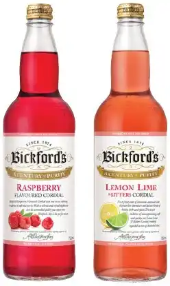 IGA Bickford’s Cordial 750mL Selected Varieties offer