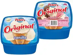 IGA Peters Original Ice Cream 4 Litre Selected Varieties offer