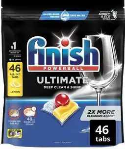 IGA Finish Ultimate Dishwashing Tablets Lemon 46 Pack offer