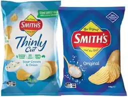 IGA Smith’s crinkle cut chips or thinly cut chips offer