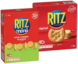 IGA Ritz crackers mini or breakz offer