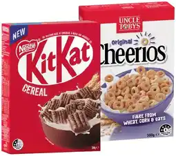 IGA Nestlé Kit Kat Cereal 330g or Cheerios Cereal 450‑560g Selected Varieties offer