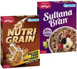 IGA Kellogg’s Nutri‑Grain 470g, Sultana Bran 700g or Special K Original 500g offer