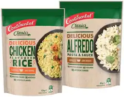 IGA Continental Pasta & Sauce 85β105g or Rice 115β125g Selected Varieties offer