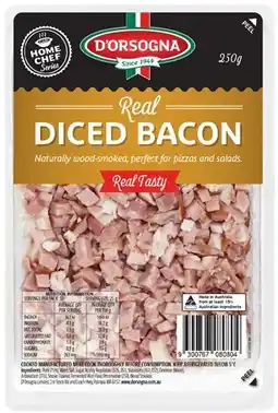 IGA Dorsogna Diced Bacon or Shredded Ham 250g offer