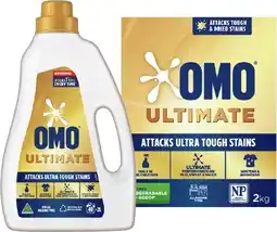 IGA OMO Ultimate Laundry Liquid 2 Litre, Powder 2kg or Capsules 28 Pack Selected Varieties offer