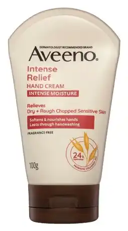 IGA Aveeno Intense Relief Hand Cream 100g offer