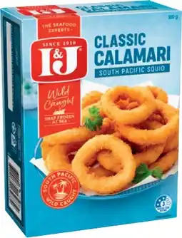 IGA I&J Salt & Pepper Squid or Calamari 360g Selected Varieties offer