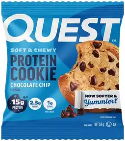 IGA Quest Protein Cookie 58-59g, Protein Bar 60g or Peanut Butter Cups 42g Selected Varieties offer