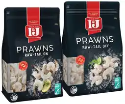 IGA I&J Raw Prawns 500g Selected Varieties offer
