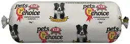 IGA Pets First Choice Dog Roll 3kg (Refrigerated Pet Food) offer