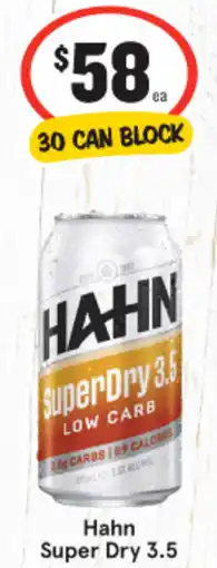 IGA Hahn SuperDry 3.5 offer