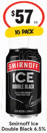 IGA Smirnoff Ice Double Black 6.5% offer