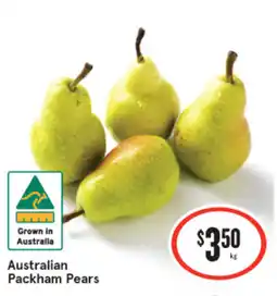 IGA Australian Packham Pears offer
